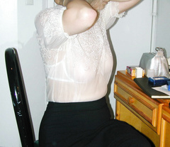 Doing up her hair for the special night I ave planned for her