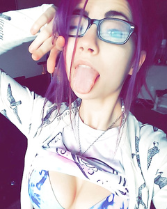 Tongue out