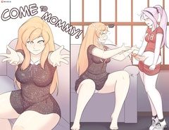 Belle and Eliza - Come to mommy art Mekkx1
