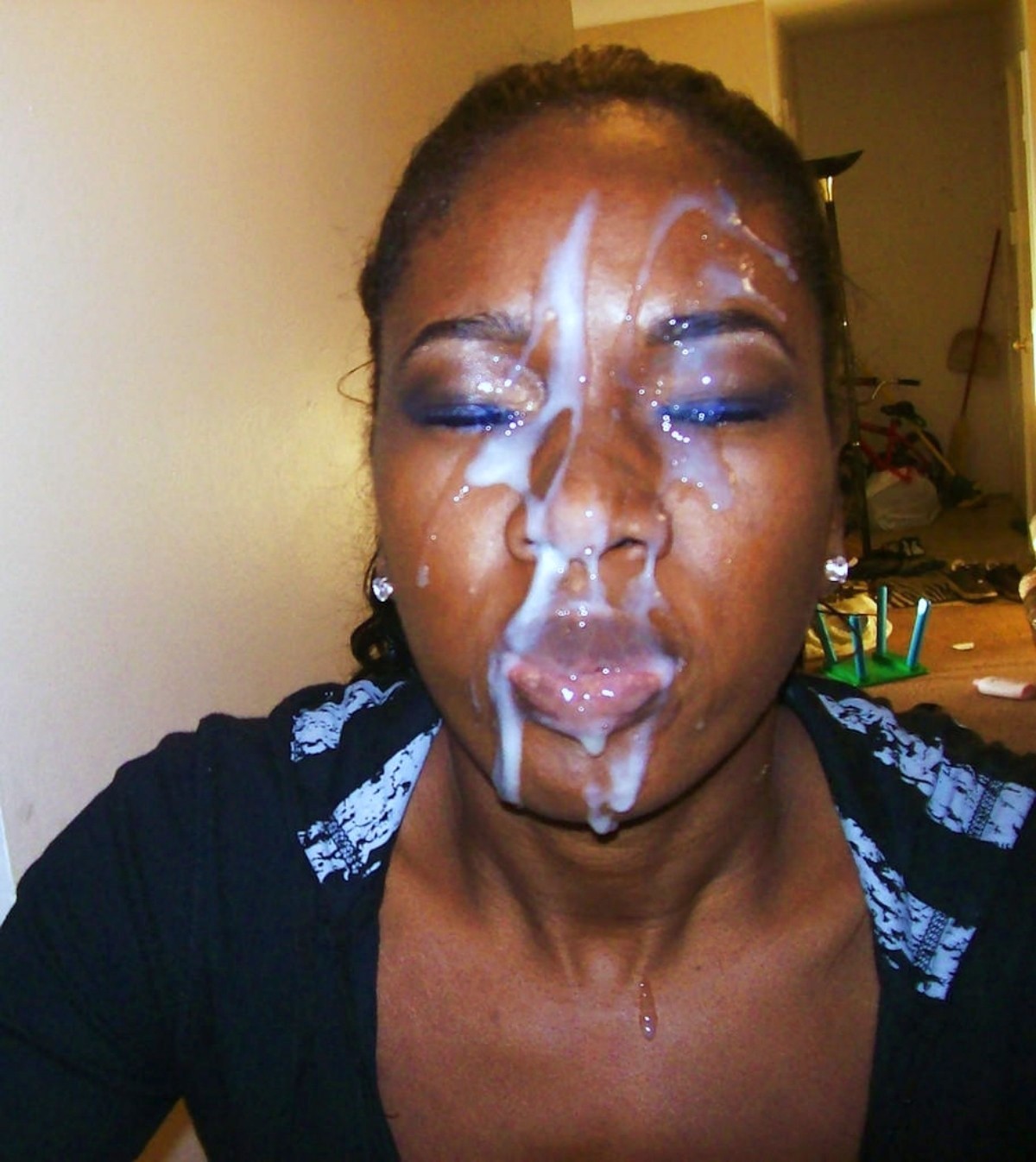 Black Babes Sprayed With Man Juice Pic Of 29